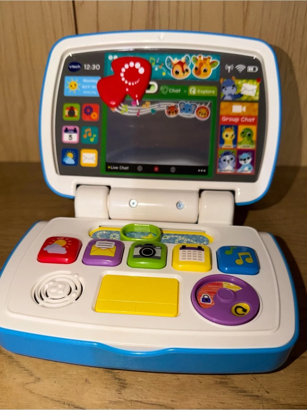 VTech Kids' Learning Laptop Toy - White & Blue